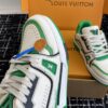 sy_no_B2CF2EFC5AFB3B64A6197D500D4028A5_4 Louis Vuitton LV Trainer White & Emerald Green Retro Sneakers