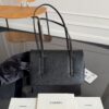 Chanel Long Flap Bag with Handle (Caviar-grained calfskin) / "Prey Coco" / Underarm Shoulder Bag / Small Rectangular Bag / Handbag