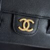 Chanel Long Flap Bag with Handle (Caviar-grained calfskin) / "Prey Coco" / Underarm Shoulder Bag / Small Rectangular Bag / Handbag