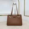 sy_no_B325CEBD980A2F90AC5B928B29F035B4_0 Caramel Brown Bow Tote Bag – Italian Leather