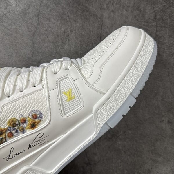 Floral Embroidered High-Top Trainer Sneakers