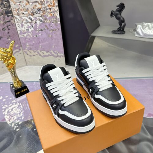 Louis Vuitton LV Trainer Black & White “Panda” Retro Sneakers