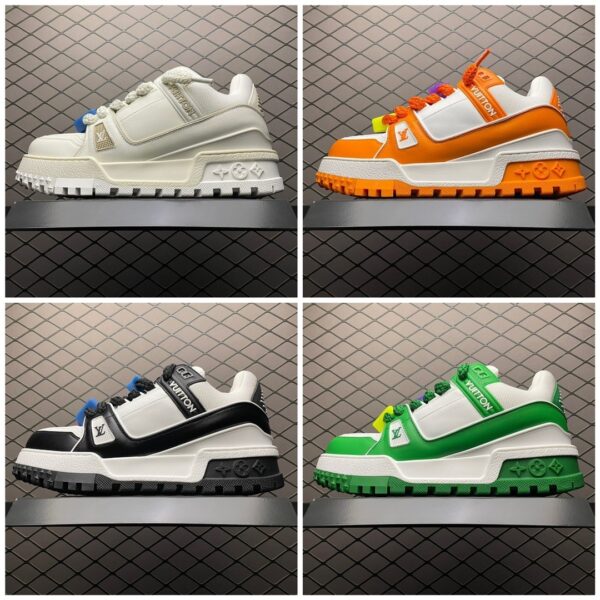 Louis Vuitton Men's New TRAINER Maxi Low-Top Casual Sneakers