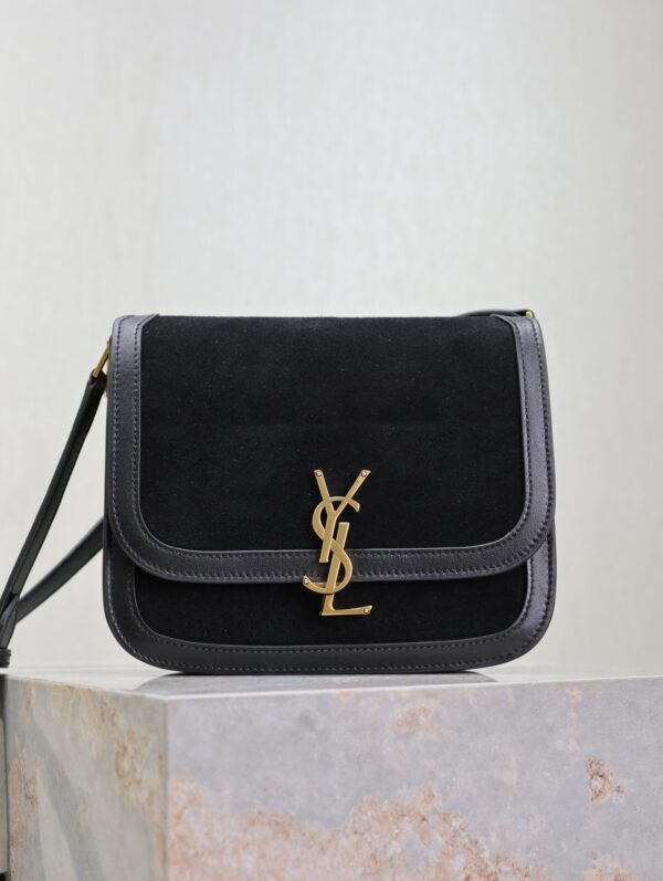 sy_no_B37743F6FBEB3B0E9B1CEE7AD3CA5A6E_0 Solferino Shoulder Bag – Black Suede & Leather