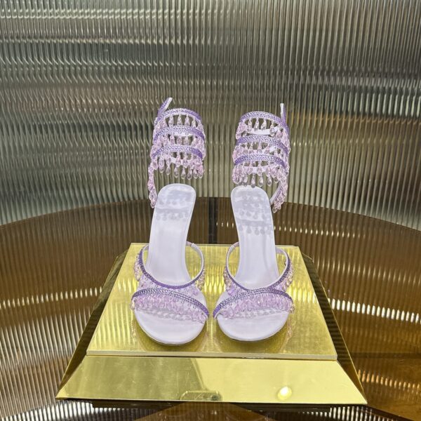 sy_no_B406C4E91C21FE233BDECBDB7E51E565_1 Lavender Purple Crystal Chandelier Spiral High-Heel Sandals