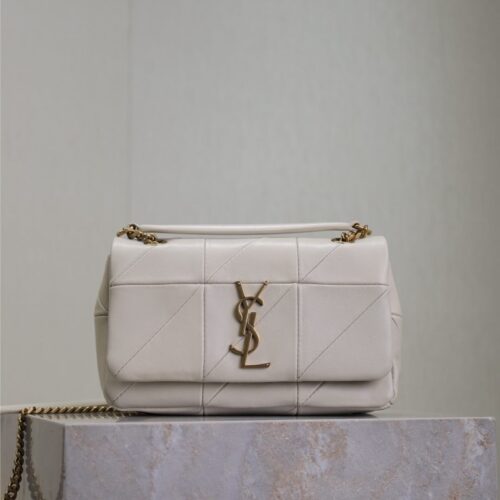 YSL Jamie Small 20cm Shoulder Bag – White