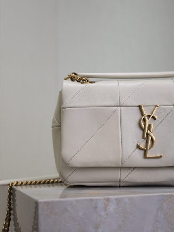 sy_no_B415F97600A51FC77EFC26784DF7D318_2 YSL Jamie Small 20cm Shoulder Bag – White