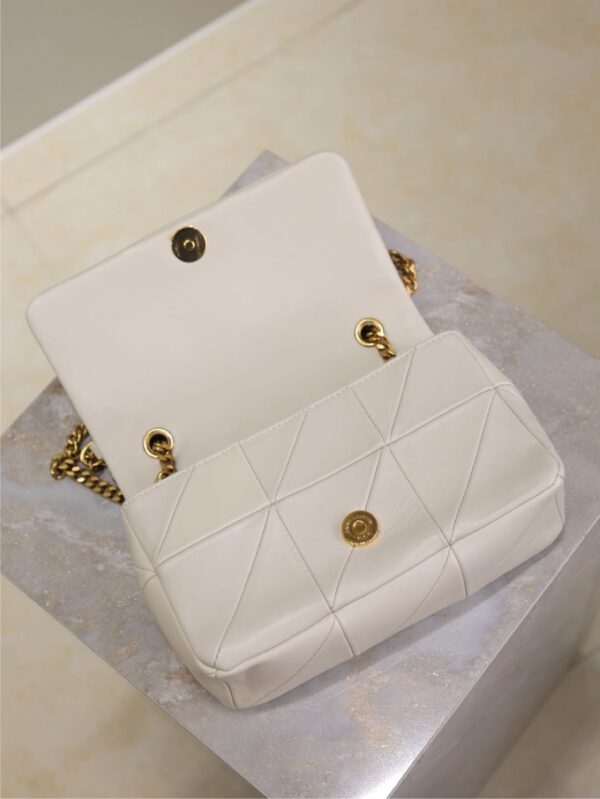 sy_no_B415F97600A51FC77EFC26784DF7D318_7 YSL Jamie Small 20cm Shoulder Bag – White