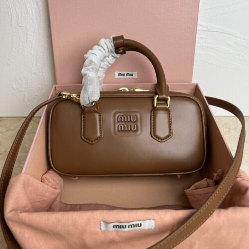 sy_no_B4406D70C9DA9180002E5603E0022F2C_0 Miu Miu Women's Arcadie Small Leather Top-Handle/Crossbody Bag