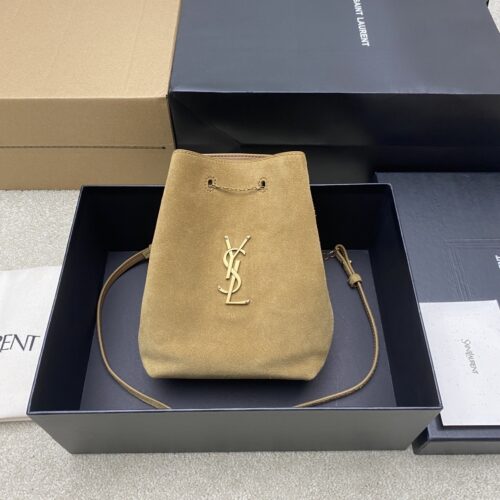 sy_no_B44919A7F5F99A2FCF3DF5233076C764_0 YSL Cassandre Chain Bucket Bag – Suede Gold