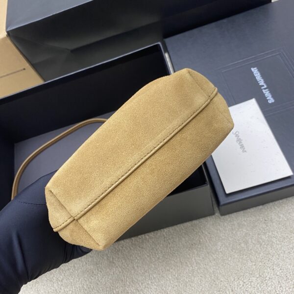 sy_no_B44919A7F5F99A2FCF3DF5233076C764_3 YSL Cassandre Chain Bucket Bag – Suede Gold