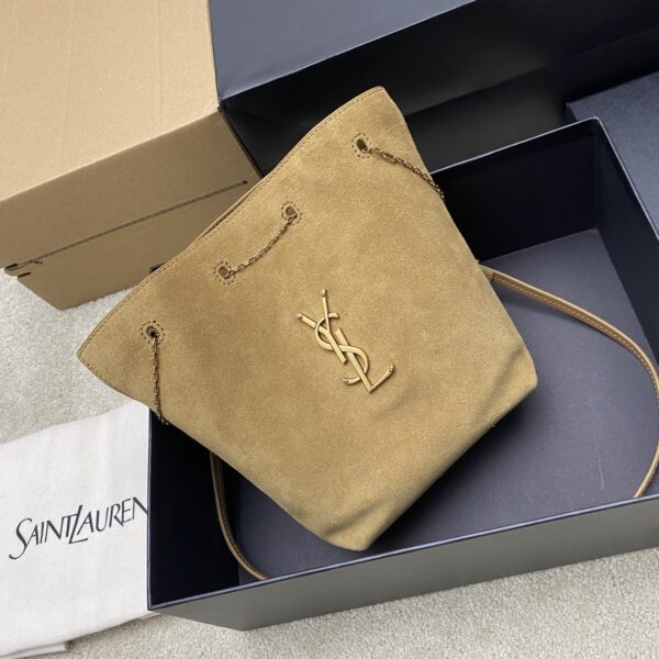 sy_no_B44919A7F5F99A2FCF3DF5233076C764_4 YSL Cassandre Chain Bucket Bag – Suede Gold