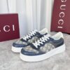 sy_no_B45C91B8A0051C0721835C4A5732F6A7_0 Gucci MAC8 GG Canvas & Navy Leather Sneaker