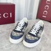 sy_no_B45C91B8A0051C0721835C4A5732F6A7_1 Gucci MAC8 GG Canvas & Navy Leather Sneaker