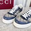 sy_no_B45C91B8A0051C0721835C4A5732F6A7_5 Gucci MAC8 GG Canvas & Navy Leather Sneaker