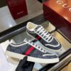 sy_no_B4686B6941E4C64F99AD205C62FCA79E_0 Gucci B Sneaker Navy GG Canvas & Web Stripe