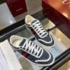 sy_no_B4686B6941E4C64F99AD205C62FCA79E_2 Gucci B Sneaker Navy GG Canvas & Web Stripe