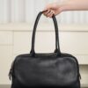 CHANEL Women's Large Bowling Bag (26S) – Black Calfskin with Gold Logo (Spring/Summer 2026 New Arrival)