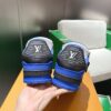 sy_no_B4ABF4CFD2A000CE4F8C968AC5A8D764_7 Louis Vuitton LV Trainer Maxi / LV Skate Black, Royal Blue & White Retro Sneakers