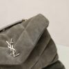 sy_no_B4BFDF9672A40D06EC6382C0B88C0DC0_2 YSL Loulou Mini Double-Chain Bag – Gray Suede