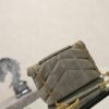 sy_no_B4BFDF9672A40D06EC6382C0B88C0DC0_8 YSL Loulou Mini Double-Chain Bag – Gray Suede