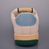 sy_no_B56EA75B25920C97684123EAD525ACA8_3 Gucci Screener GG Canvas & Beige Leather Sneaker with Blue/Orange Web Stripe