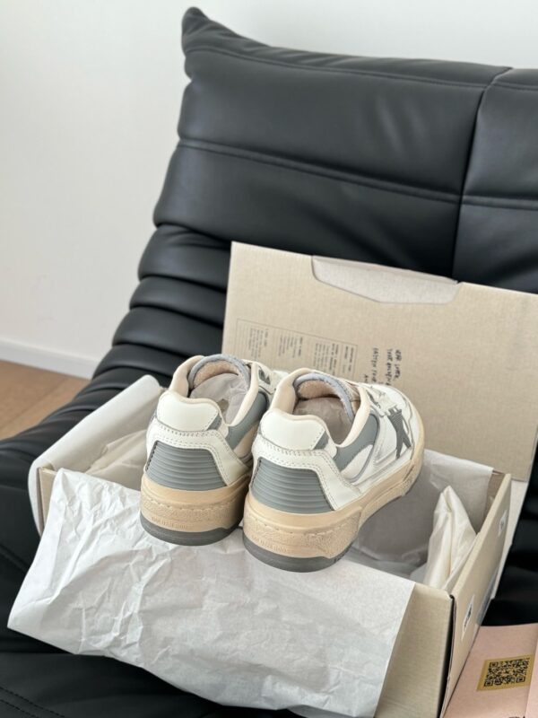 sy_no_B5704BFD5147530181E2186C0A0C26C1_2 Cream & Grey Distressed Platform Sneakers
