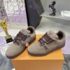 Louis Vuitton LV Trainer Maxi Grey Brown Suede Sneakers