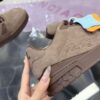Louis Vuitton LV Trainer Maxi Grey Brown Suede Sneakers