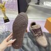 Louis Vuitton LV Trainer Maxi Grey Brown Suede Sneakers