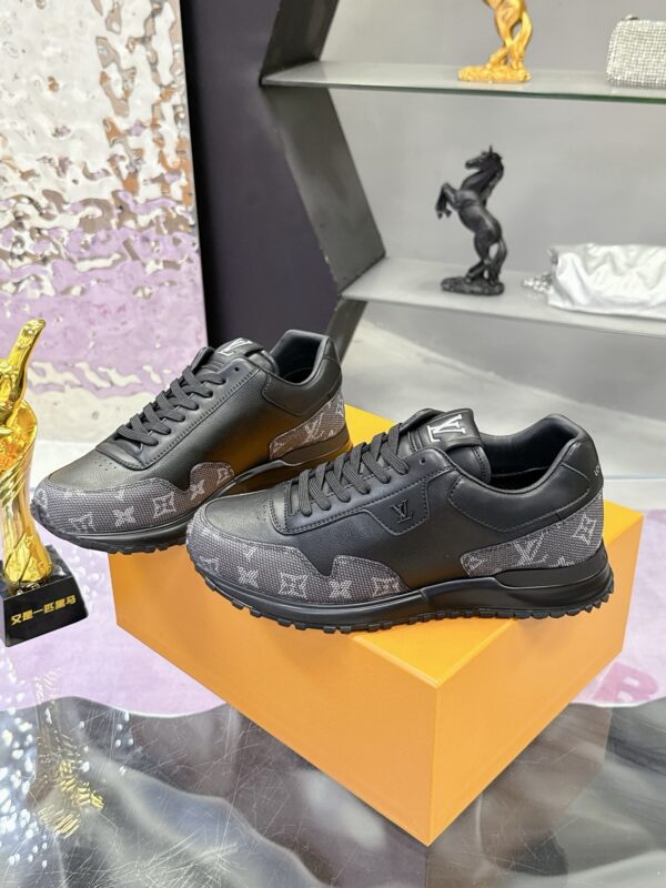 sy_no_B5FC8EE661D4977F6DCE2F0BFD9FD2A8_3 New Louis Vuitton Men's Casual Sneakers – Calfskin with Monogram and Black Rubber Sole