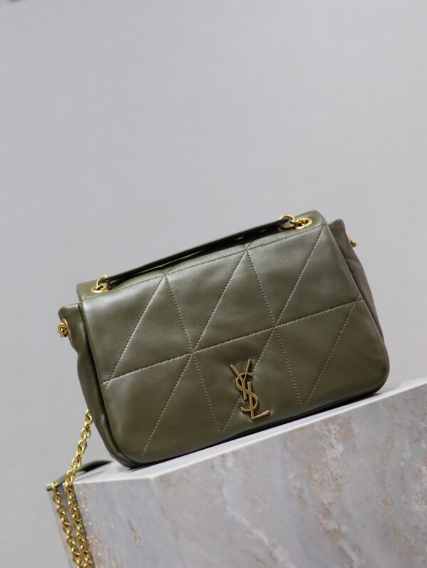 sy_no_B75C8FE4A08185C8B0872DFBAAF51863_1 YSL Jamie Small Shoulder Bag – Olive Green Lambskin