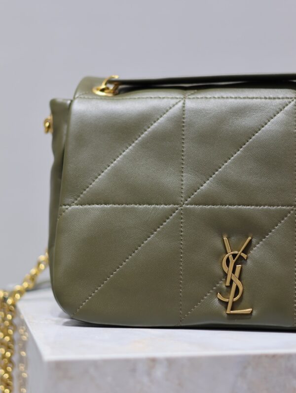 sy_no_B75C8FE4A08185C8B0872DFBAAF51863_2 YSL Jamie Small Shoulder Bag – Olive Green Lambskin