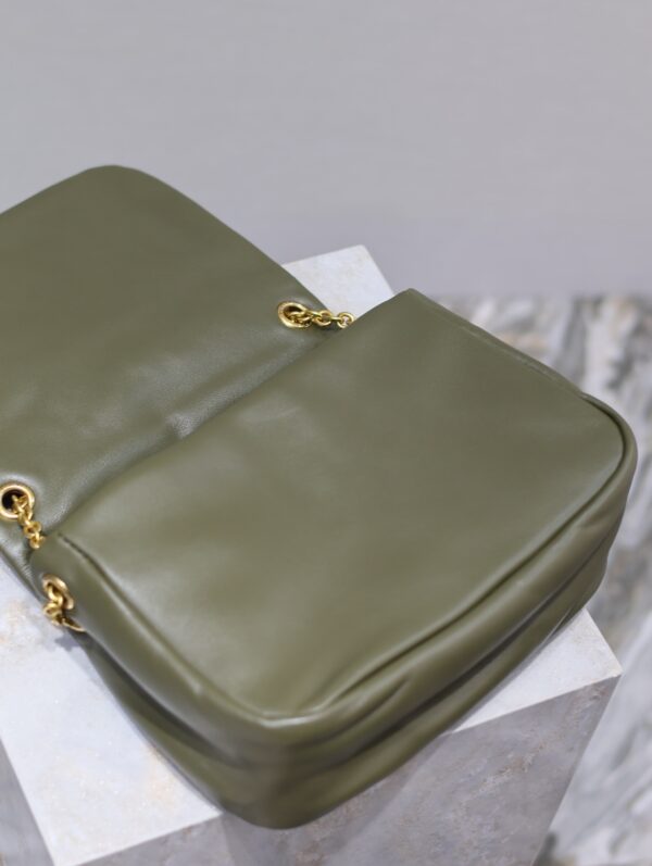 sy_no_B75C8FE4A08185C8B0872DFBAAF51863_7 YSL Jamie Small Shoulder Bag – Olive Green Lambskin