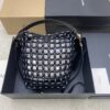 sy_no_B7A2B8A6C4749E53B8FFBFF11E4306B3_1 YSL Black Wood Bead Woven Bucket Bag