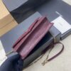YSL Becky Quilted Chain Bag – Burgundy & Gold