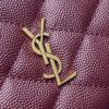 YSL Becky Quilted Chain Bag – Burgundy & Gold
