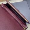 YSL Becky Quilted Chain Bag – Burgundy & Gold