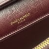 YSL Becky Quilted Chain Bag – Burgundy & Gold