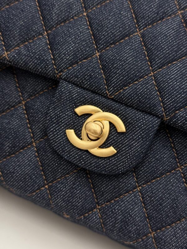 sy_no_B9024B6BA4AF81B96EB68D12BF2A4703_4 Chanel Classic Flap CF – Blue Quilted Denim with Gold Hardware (Medium 25 cm)