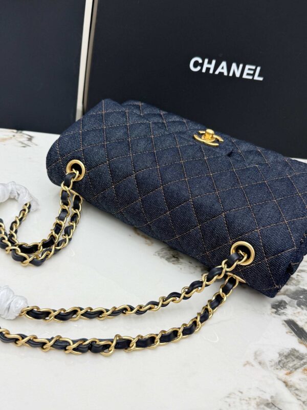 sy_no_B9024B6BA4AF81B96EB68D12BF2A4703_5 Chanel Classic Flap CF – Blue Quilted Denim with Gold Hardware (Medium 25 cm)