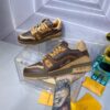 Louis Vuitton Men's Fall/Winter New Western-Style Tan TRAINER Sneakers