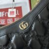 Matelassé Leather Handbag – Black