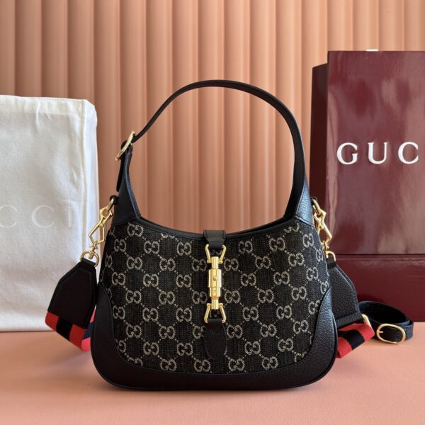 sy_no_B946C8C428F8D0CA6600274D713481FA_0 UN3AG 1294 Aria Jaie 1961 Small Tote – Black & Ivory Denim Jacquard