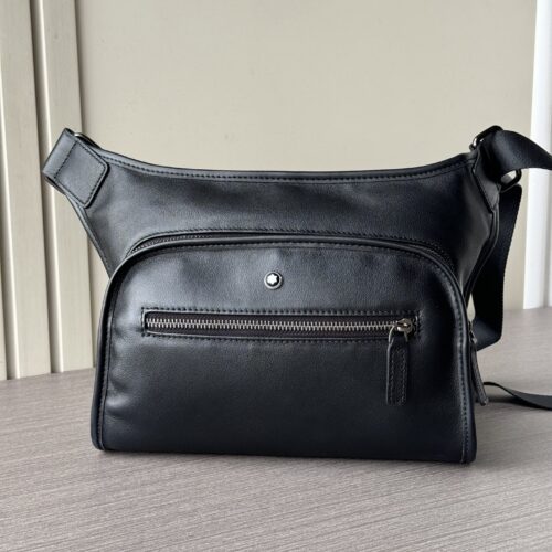 Montblanc-Inspired Chest & Waist Bag – Black