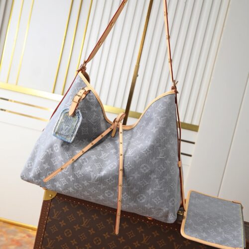 sy_no_BC9D17A7748229EA495BA282D95E271F_0 Louis Vuitton CarryAll MM Denim Tote Bag