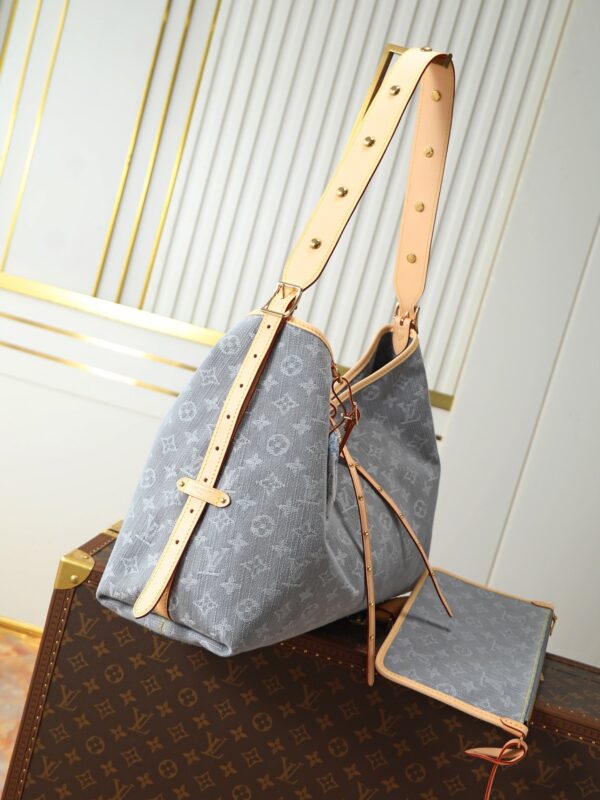sy_no_BC9D17A7748229EA495BA282D95E271F_1 Louis Vuitton CarryAll MM Denim Tote Bag
