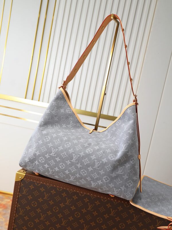 sy_no_BC9D17A7748229EA495BA282D95E271F_2 Louis Vuitton CarryAll MM Denim Tote Bag