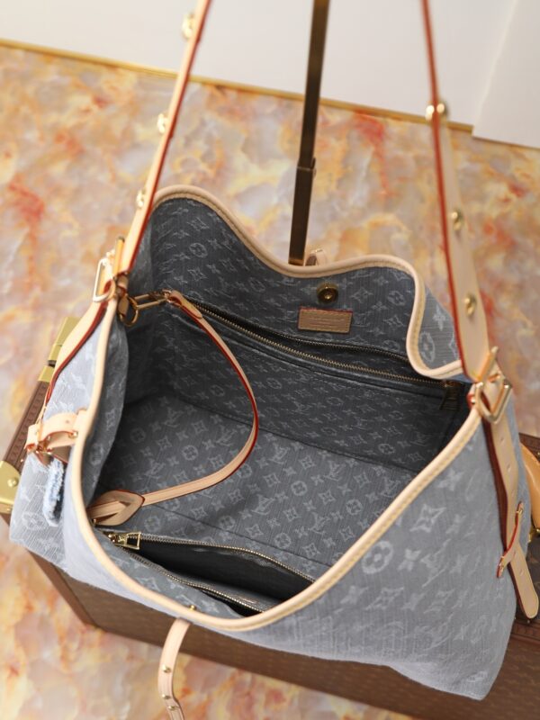 sy_no_BC9D17A7748229EA495BA282D95E271F_7 Louis Vuitton CarryAll MM Denim Tote Bag
