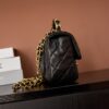 sy_no_BCC8C75D562088C13527733338E35972_1 Chanel Black & Gold Caviar Leather CF Mini 25 Bag (Shoulder, Handheld, and Crossbody)